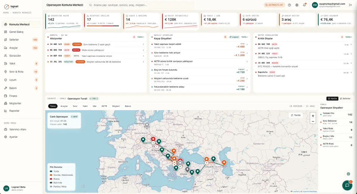 Lognari logistics surface